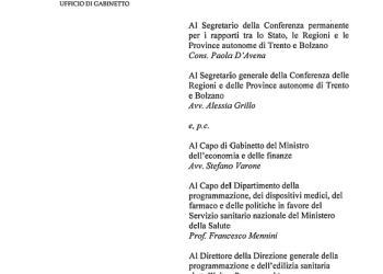 Nazionale: Nuovo Tariffario. Schema di Decreto Interministeriale inviato alla Conferenza Stato Regioni per l’approvazione prevista in data 23.07.2026. Testo integrale contenente la relazione metodologica e la distinta base. Aggiornamento proposto dal Ministero della Salute