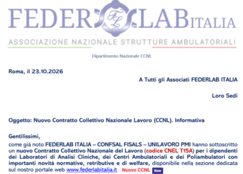 Nuovo Contratto Collettivo Nazionale Lavoro (CCNL) FEDERLAB ITALIA. Informativa agli Associati del 23.10.2026