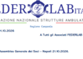 Campania: Assemblea Generale dei Soci – Napoli 21.10.2026 ore 16:00. Hotel Holiday Inn