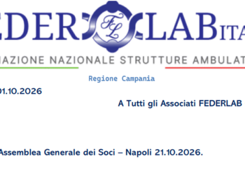 Campania: Assemblea Generale dei Soci – Napoli 21.10.2026 ore 16:00. Hotel Holiday Inn